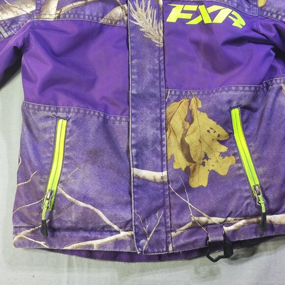 FXR Outdoor Child Squadron Jacket size 6 purple with outdoor design - Picture 3 of 13